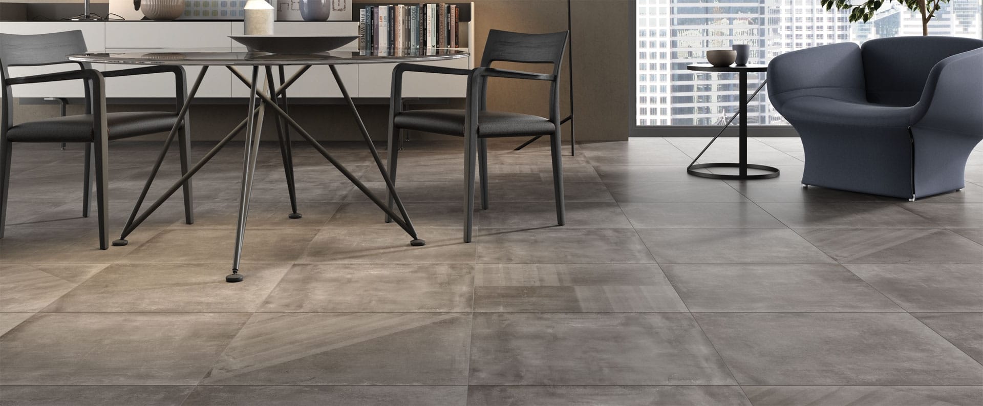 Basic Concrete Effect Floor Tiles