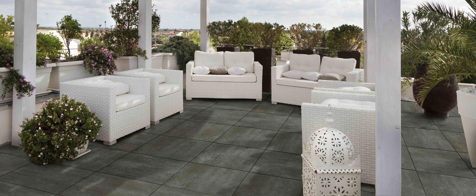 Zinc 20mm External Patio Tiles