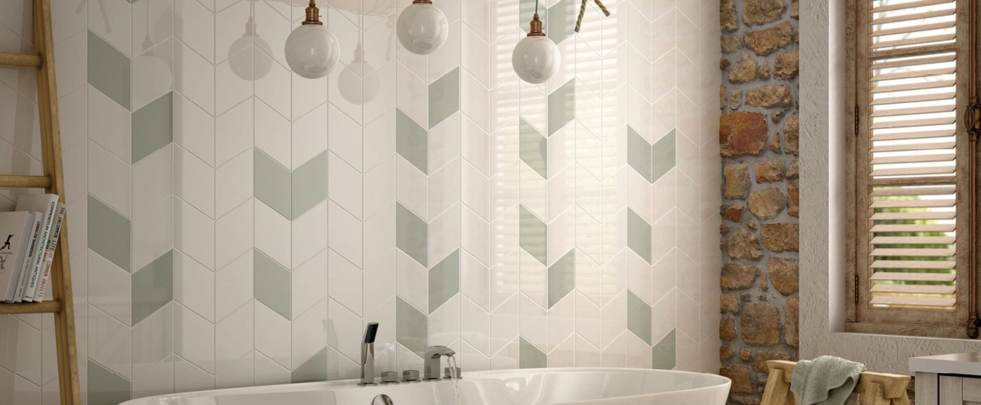 Rhombus Bathroom Wall Tiles