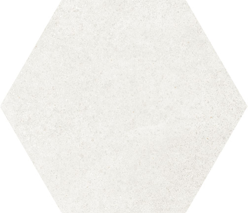 Hexagon Cement White floor 175x200x8mm