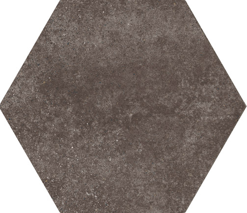 Hexagon Cement Brown floor 175x200x8mm