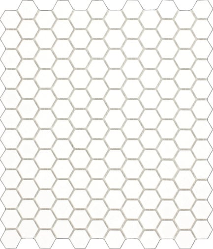 Matt White Hexagon Mosaic