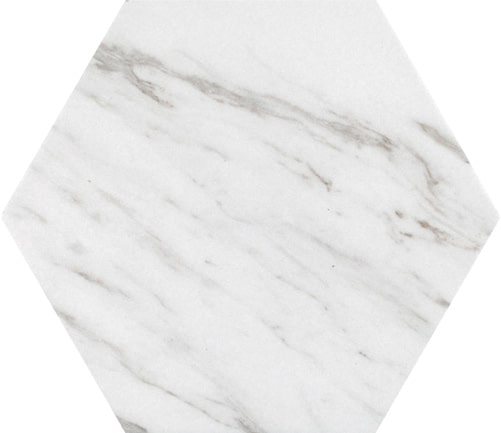 Hexagon Carrara Matt 250x220x9mm