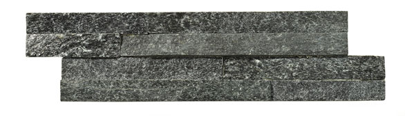 Geo Split Face Black Sparkle natural slate Wall Til