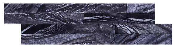 Geo Split Face Zeus Nero 100x360 Wall Tile