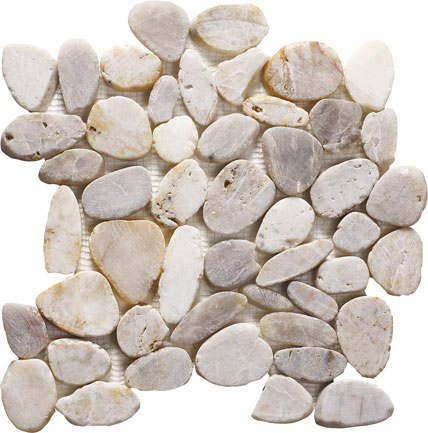 Pebble Mosaic White 305x305x10mm