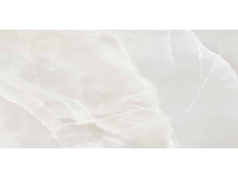Polished natural stone effect porcelain wall and floor tile