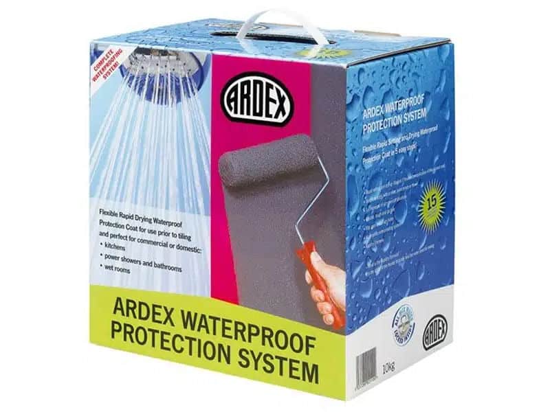 ardex wpc tanking kit for shower areas, wetrooms and bathrooms