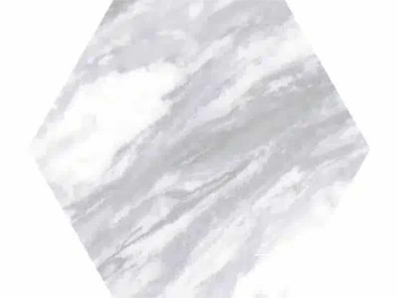 marble effect hexagon wall and floor tiles
