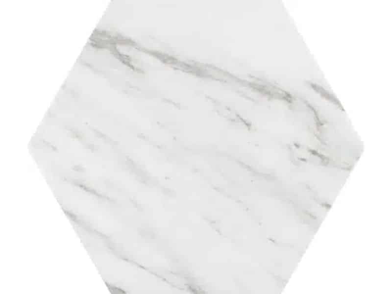 marble effect hexagon wall and floor tiles