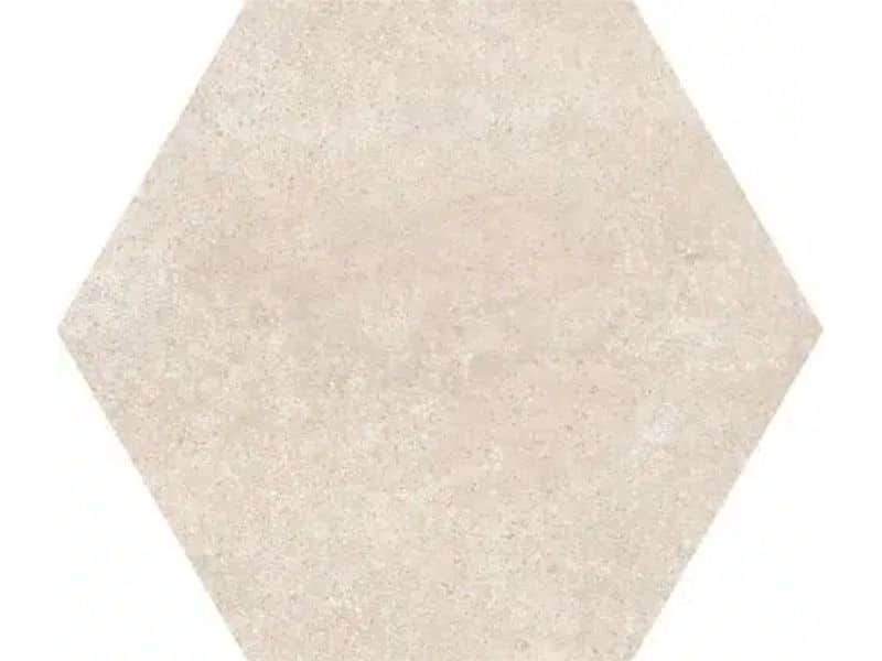 hexagon cement beige wall and floor tiles