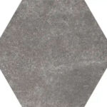 hexagon cement black wall and floor tiles