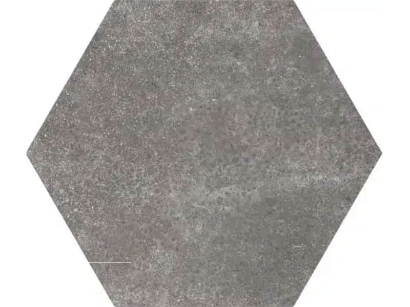 hexagon cement black wall and floor tiles