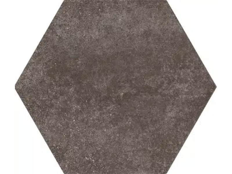 hexagon cement brown wall and floor tiles