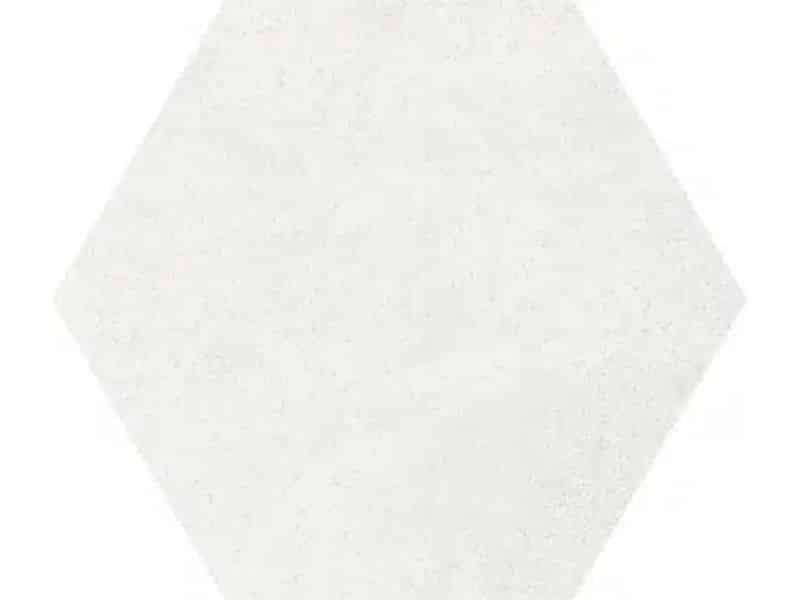 hexagon cement white wall and floor tiles