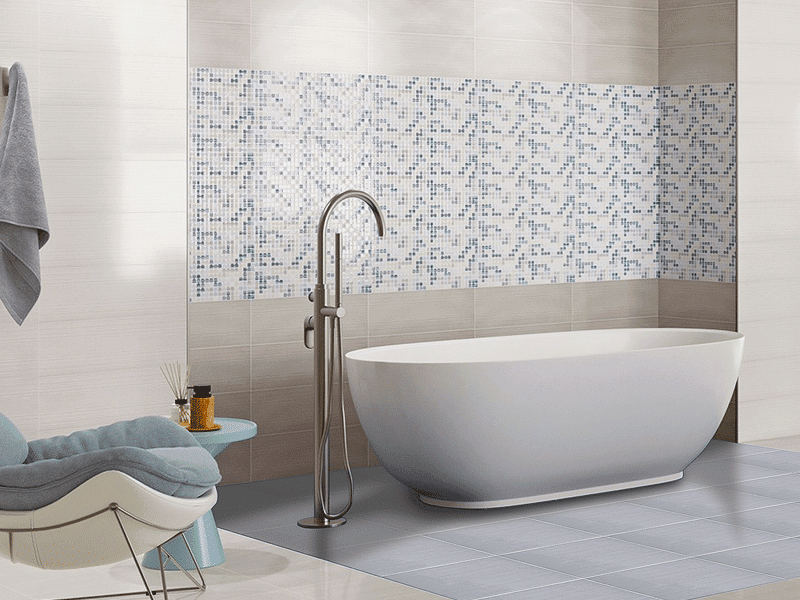 white ceramic wall tiles for kitchens and bathrooms 250x400mm