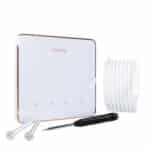 Wifi Thermostat for underfloor heating in white and rose gold