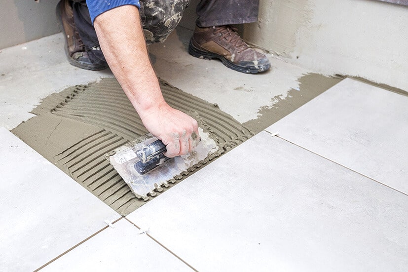 How to tile a floor