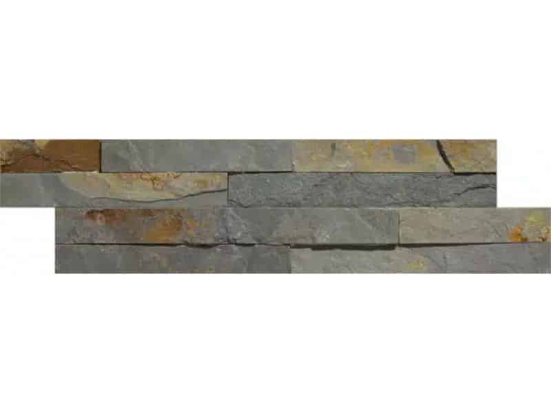Splitface natural stone wall tiles 100x360mm multiple colours