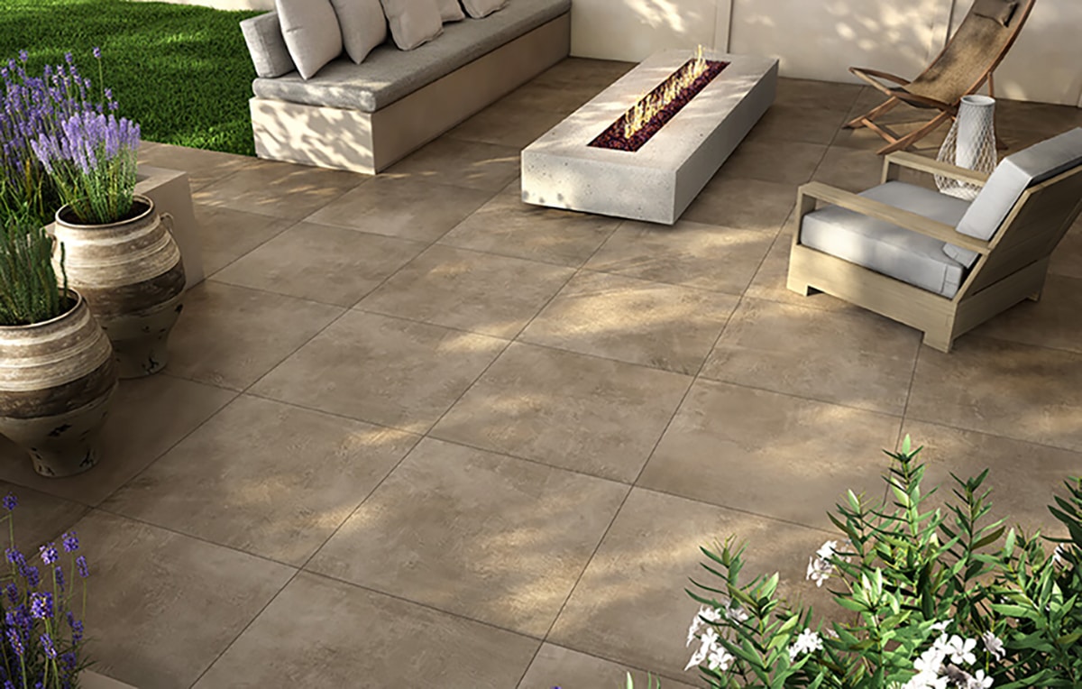 Patio Tile Setting