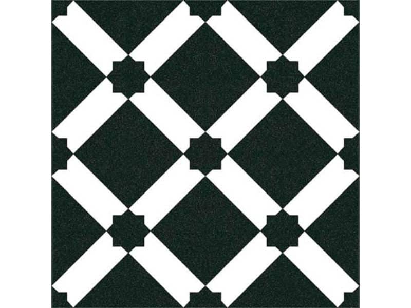 pattern black and white wall and floor tiles 200x200mm