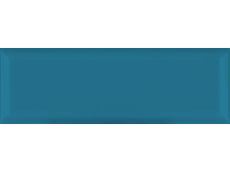 blue gloss bevel ceramic wall tiles 300x100mm