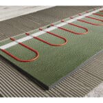 tile backerboard in various thickness to install tiles with a thermal insulation