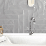 colourful gloss finish ceramic wall tiles 300x75mm