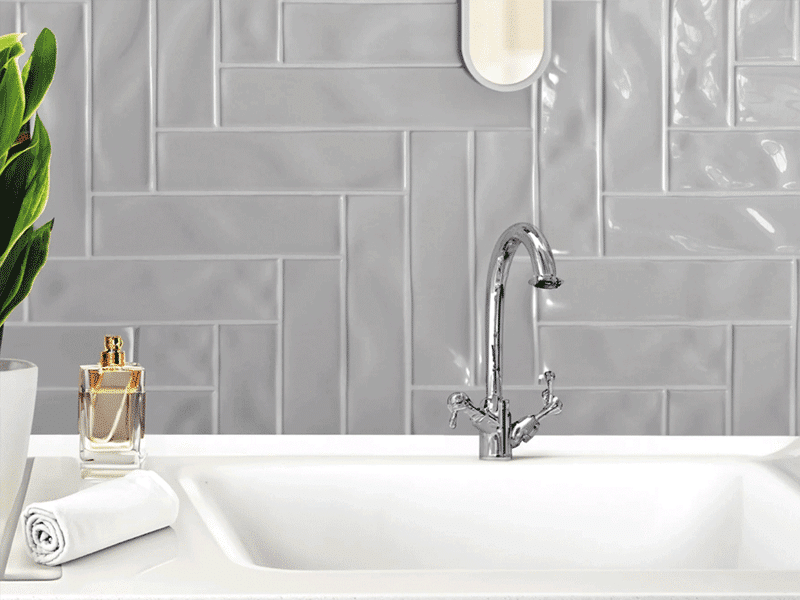 colourful gloss finish ceramic wall tiles 300x75mm