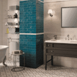 colourful gloss finish ceramic wall tiles 300x75mm