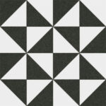 pattern black and white terrades wall and floor tiles 200x200mm