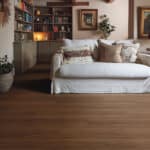 Rigid vinyl floor planks by Karndean in a room setting