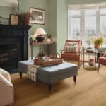 Rigid vinyl floor planks by Karndean in a room setting