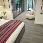 Rigid vinyl floor planks by Karndean in a room setting