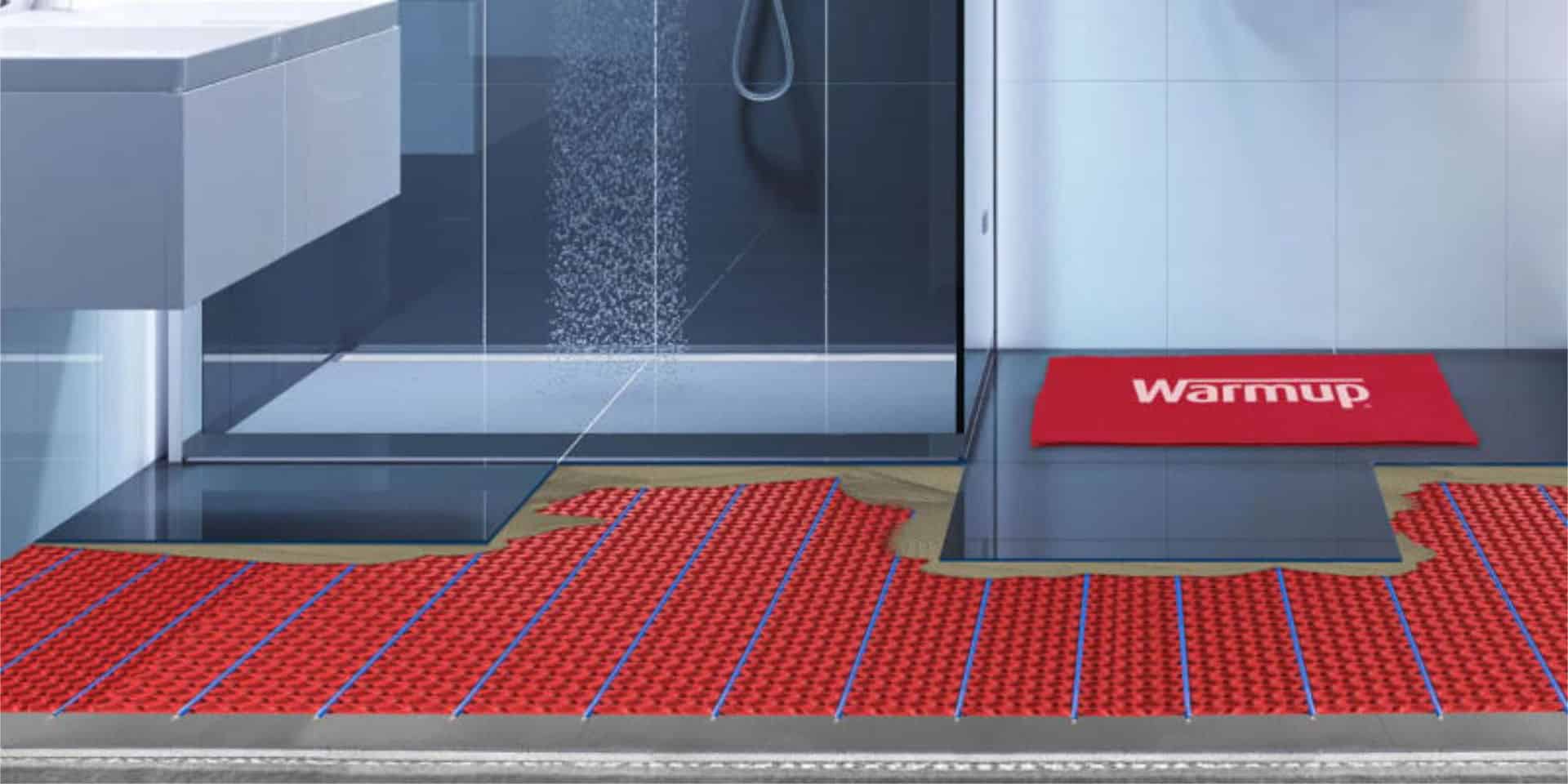 warmup dcm pro underfloor heating in steam room