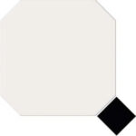 octagon white floor tiles wit black inserts