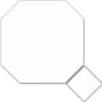 Octagon floor tiles 316x316mm with colour inserts